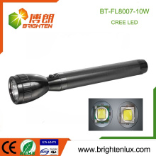 Venta al por mayor de alta calidad aleación de aluminio 10w mejor luz de antorcha más potente linterna led recargable